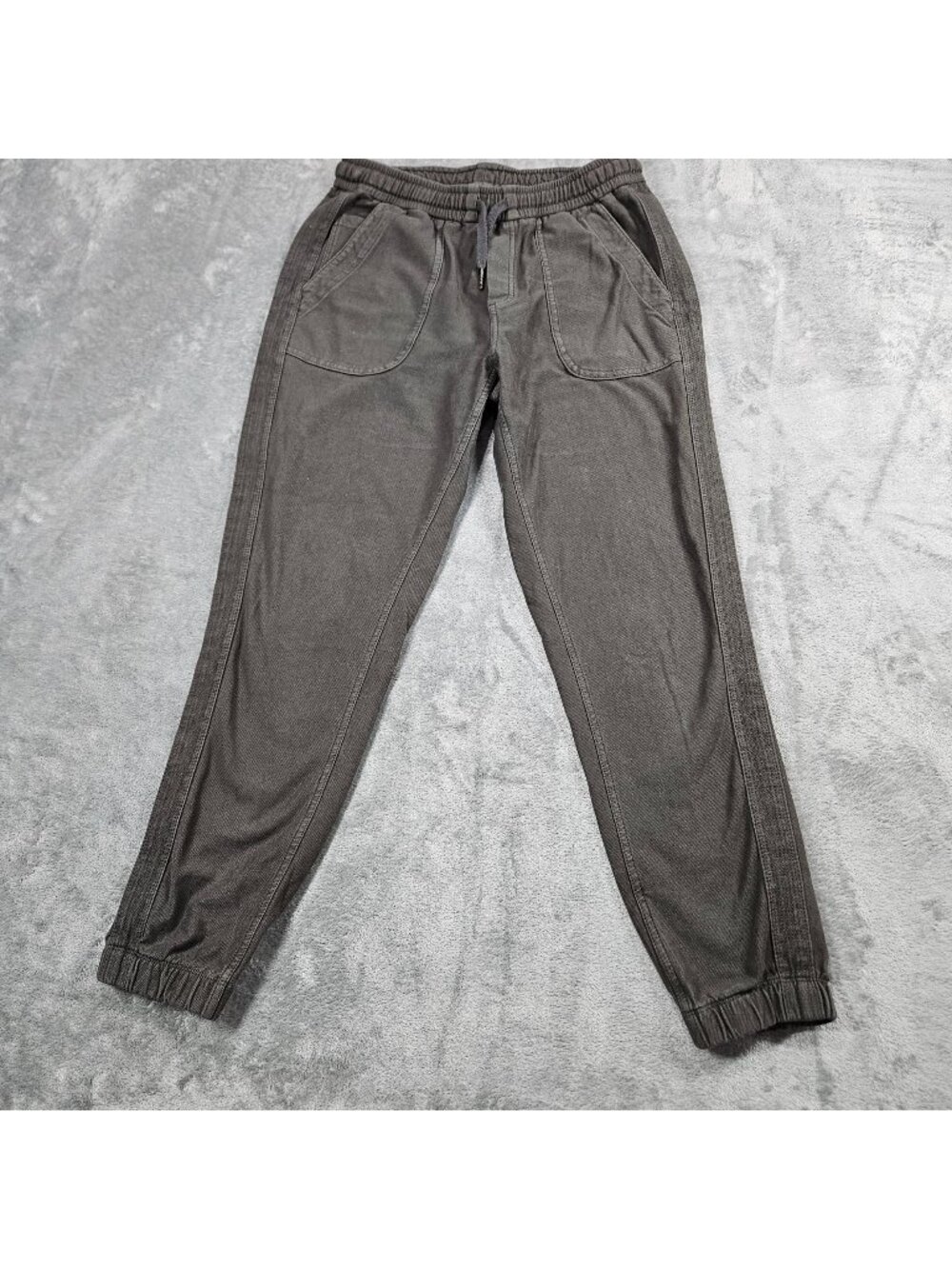 Athleta Pants Womens 2 Gray Green Farallon Joggers Cotton Stretch Comfy Travel